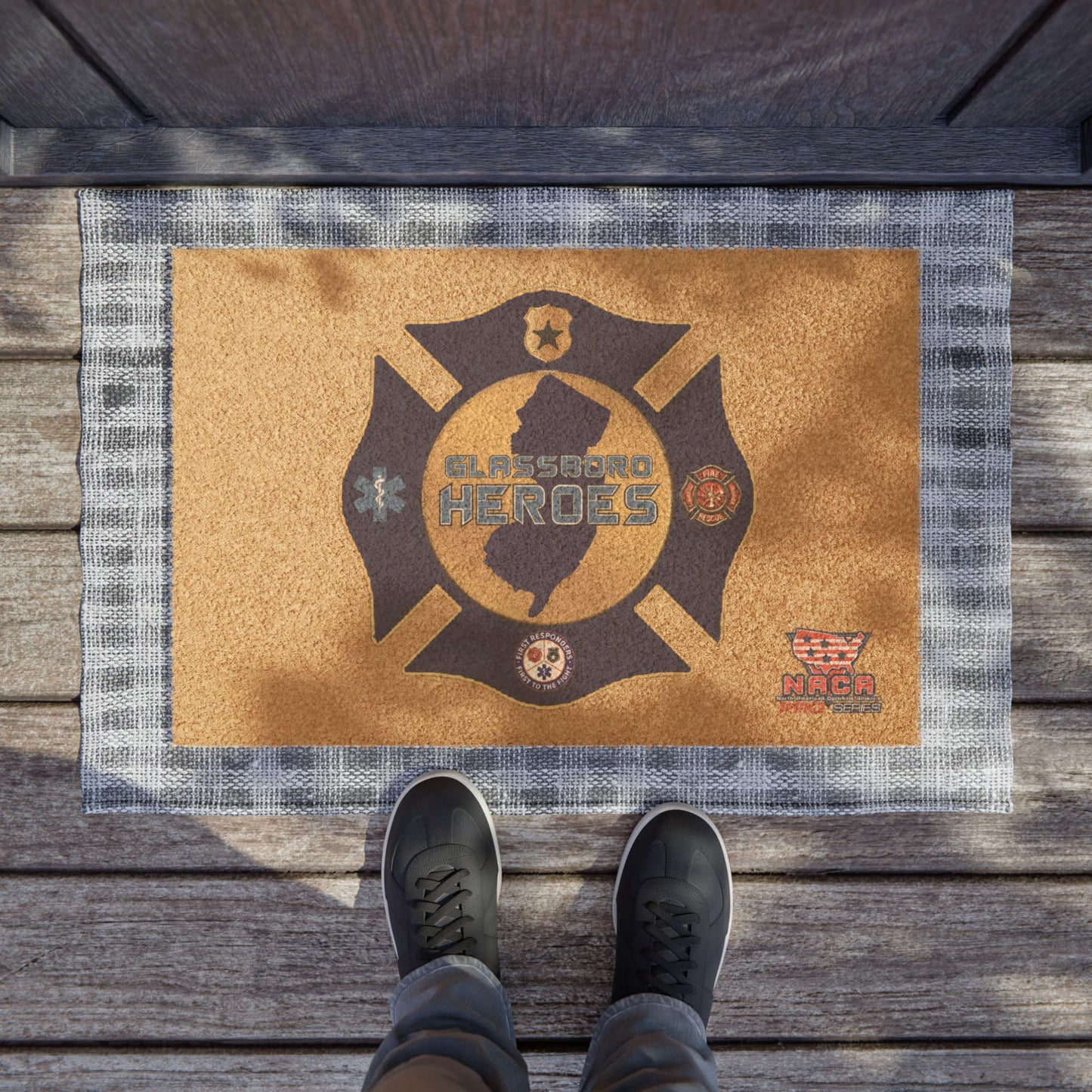 Heroes Welcome Doormat - Sports Team Entrance Mat
