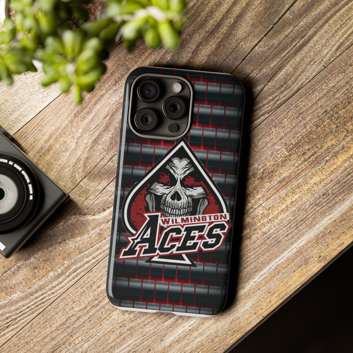 Wilmington Aces Tough Case - Durable Phone Case with Skull Design