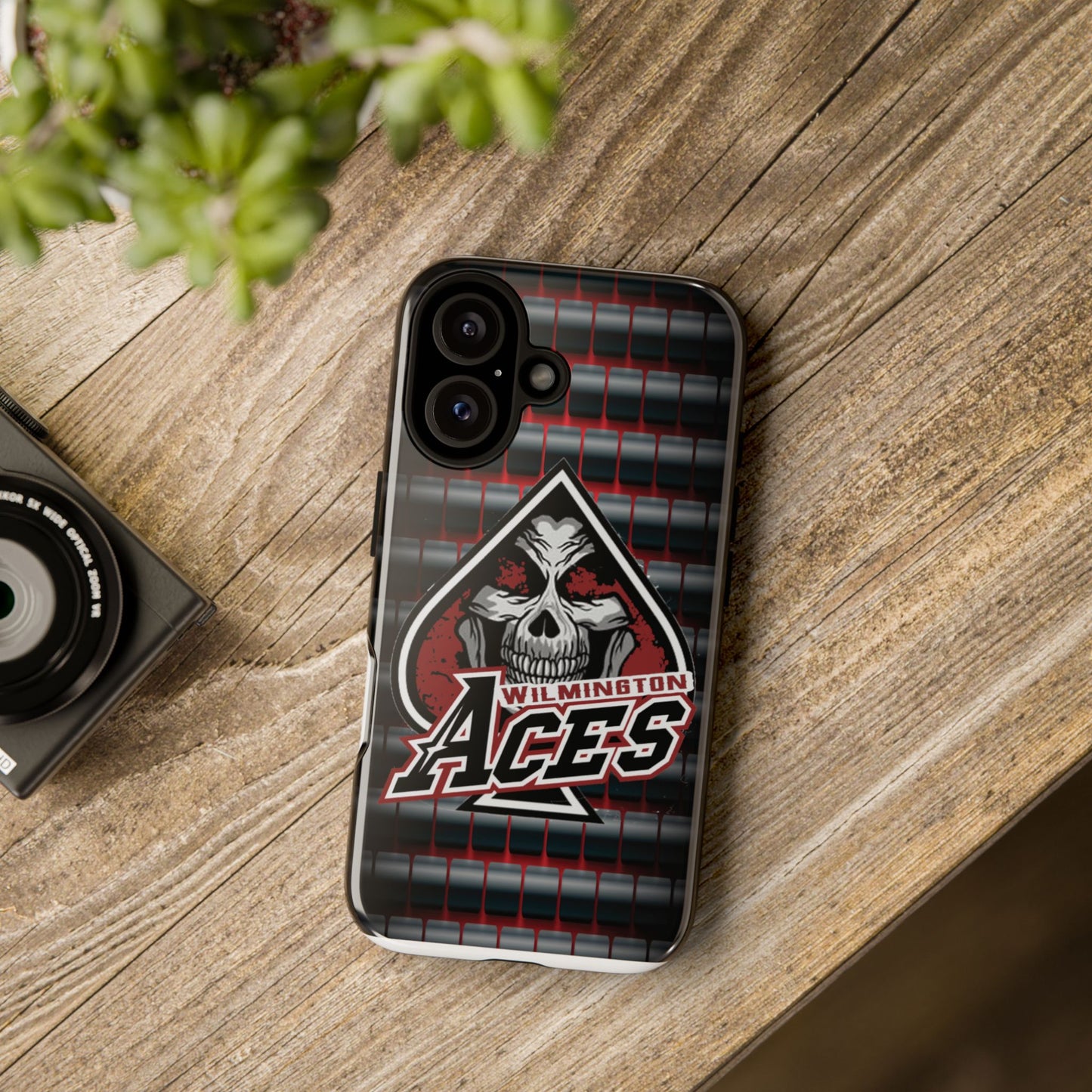 Wilmington Aces Tough Case - Durable Phone Case with Skull Design