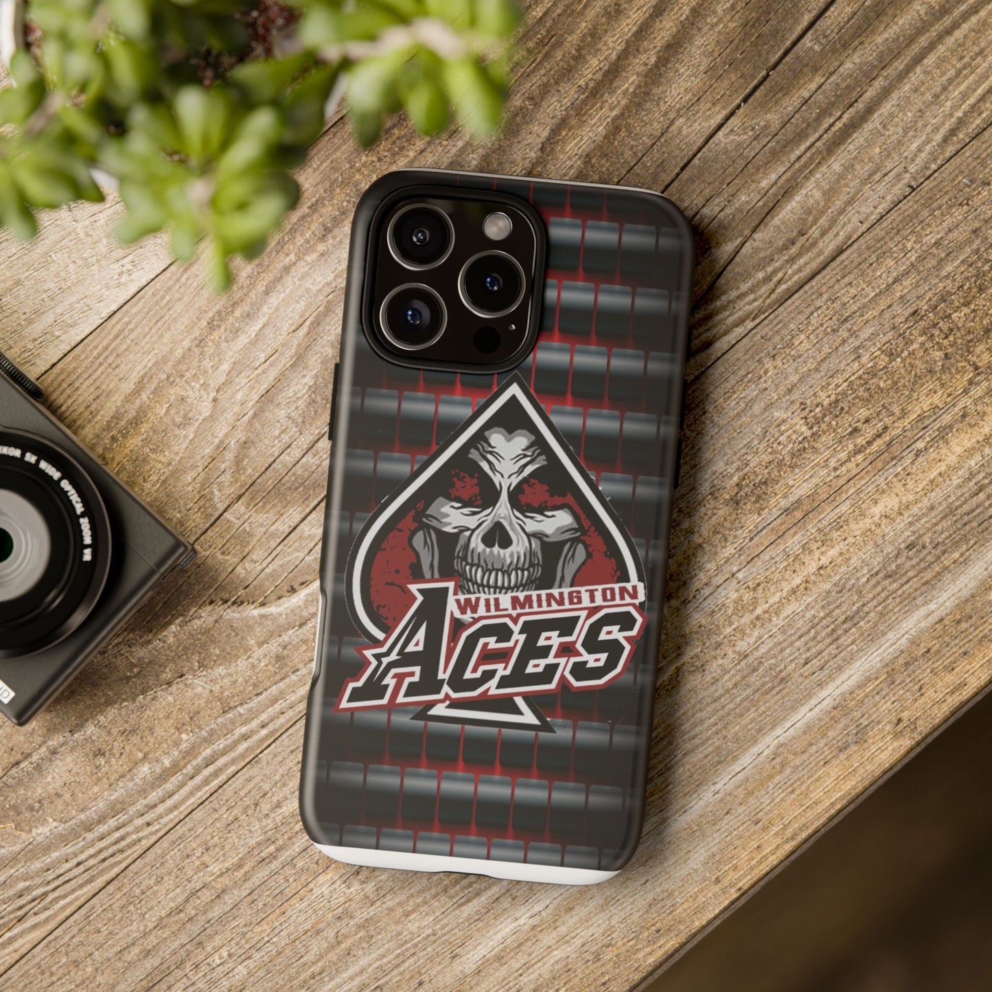 Wilmington Aces Tough Case - Durable Phone Case with Skull Design