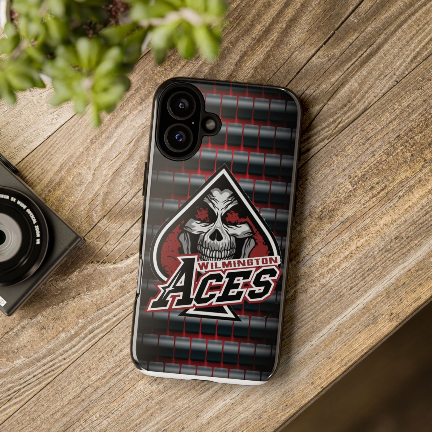 Wilmington Aces Tough Case - Durable Phone Case with Skull Design