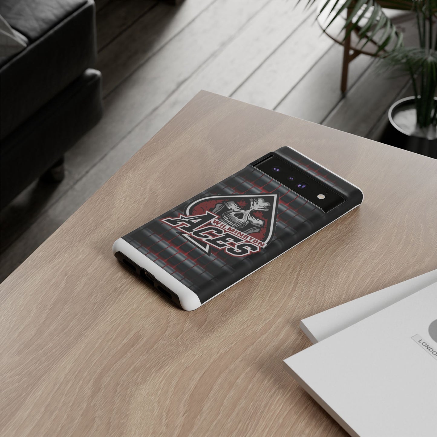 Wilmington Aces Tough Case - Durable Phone Case with Skull Design