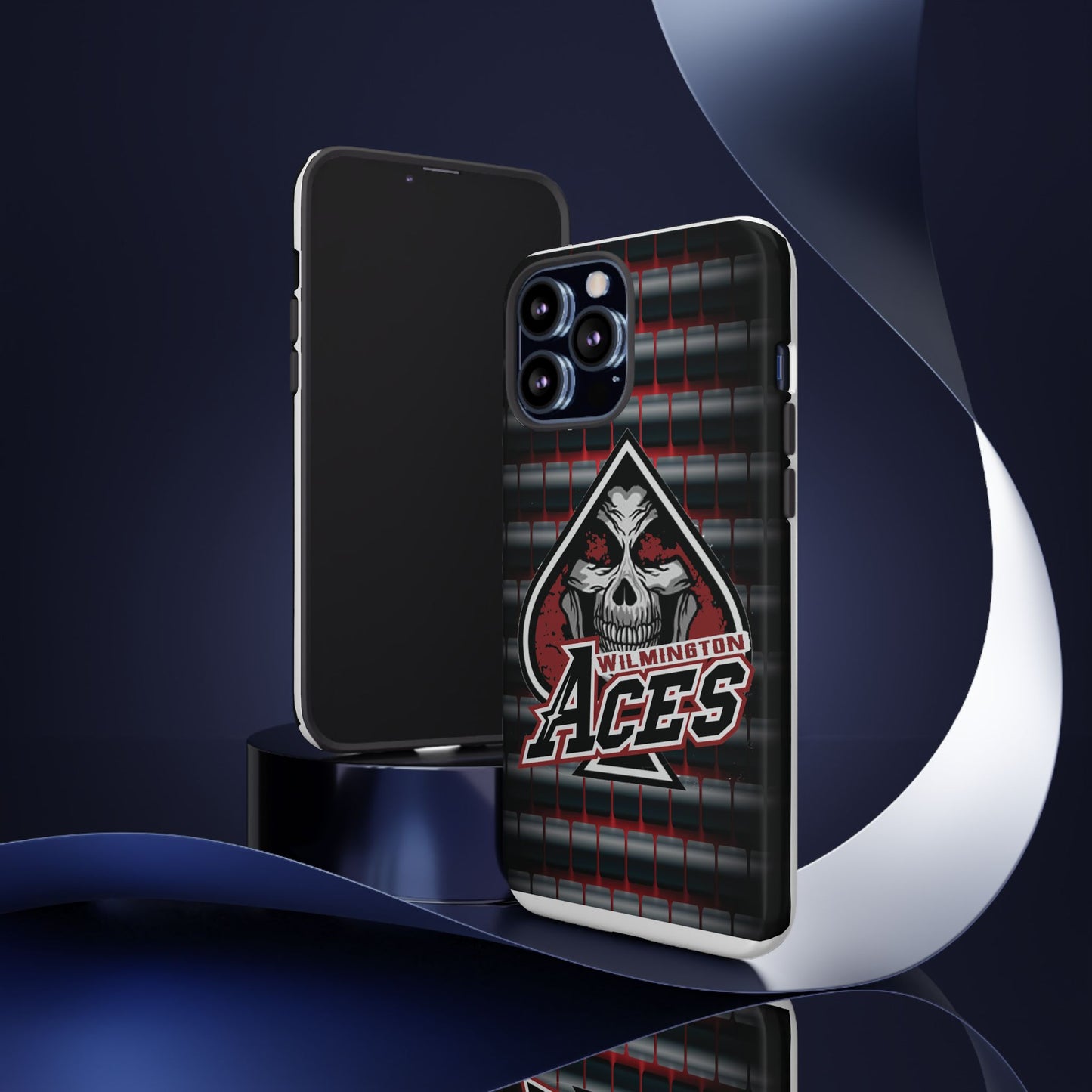 Wilmington Aces Tough Case - Durable Phone Case with Skull Design