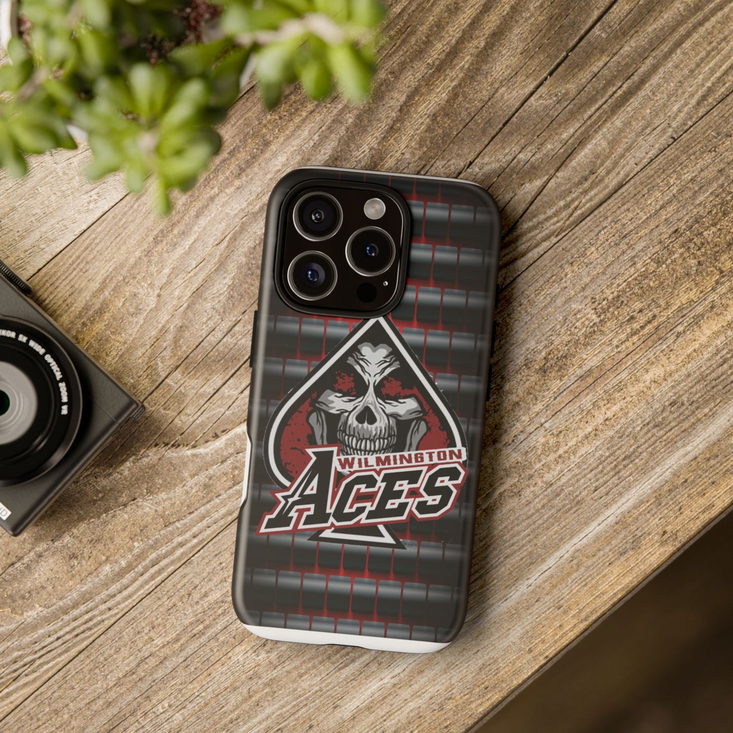 Wilmington Aces Tough Case - Durable Phone Case with Skull Design