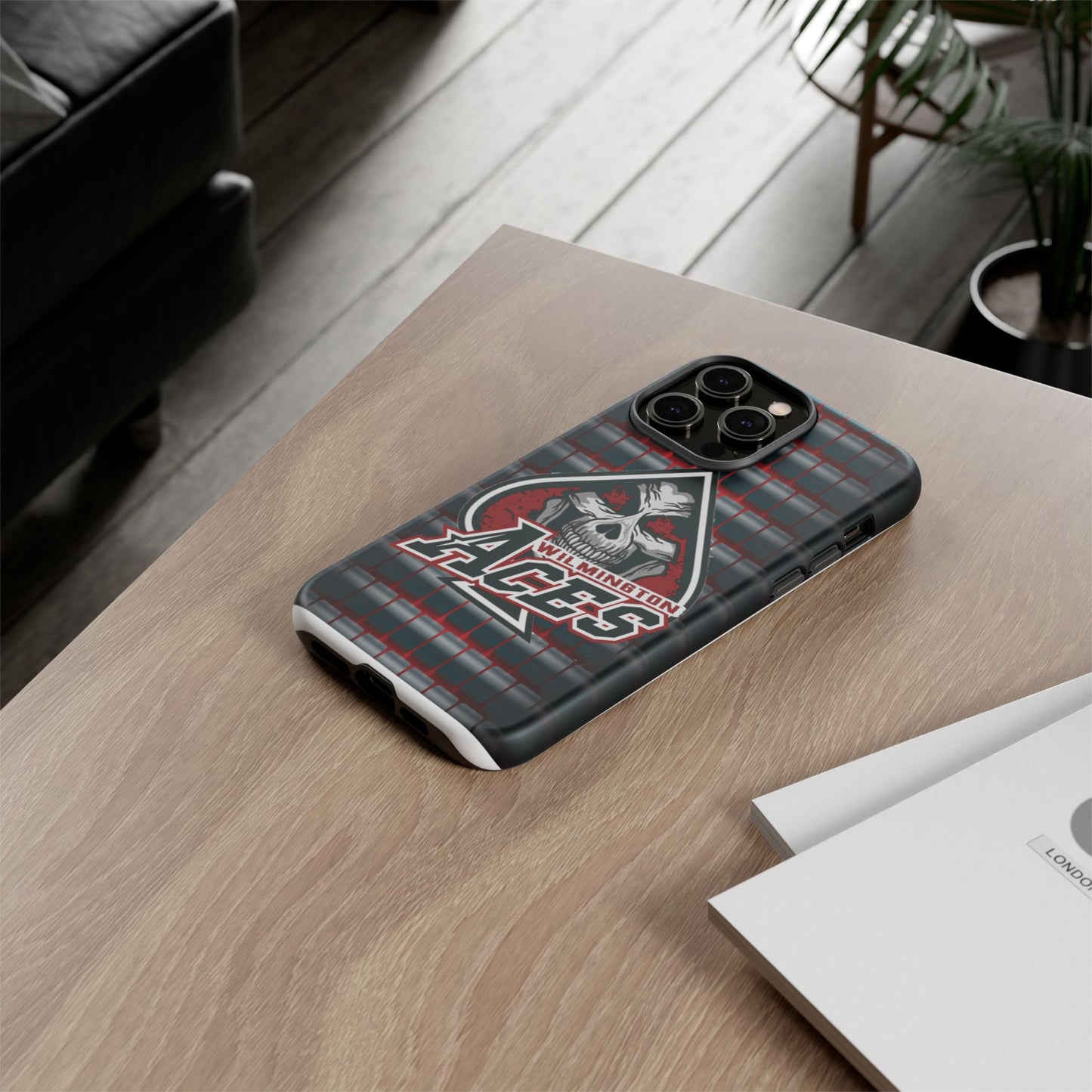 Wilmington Aces Tough Case - Durable Phone Case with Skull Design