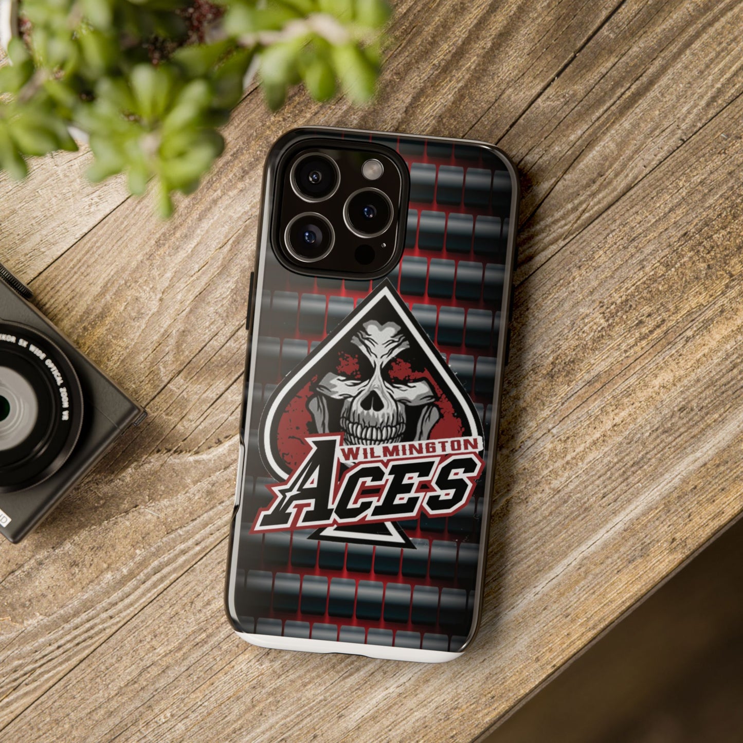 Wilmington Aces Tough Case - Durable Phone Case with Skull Design