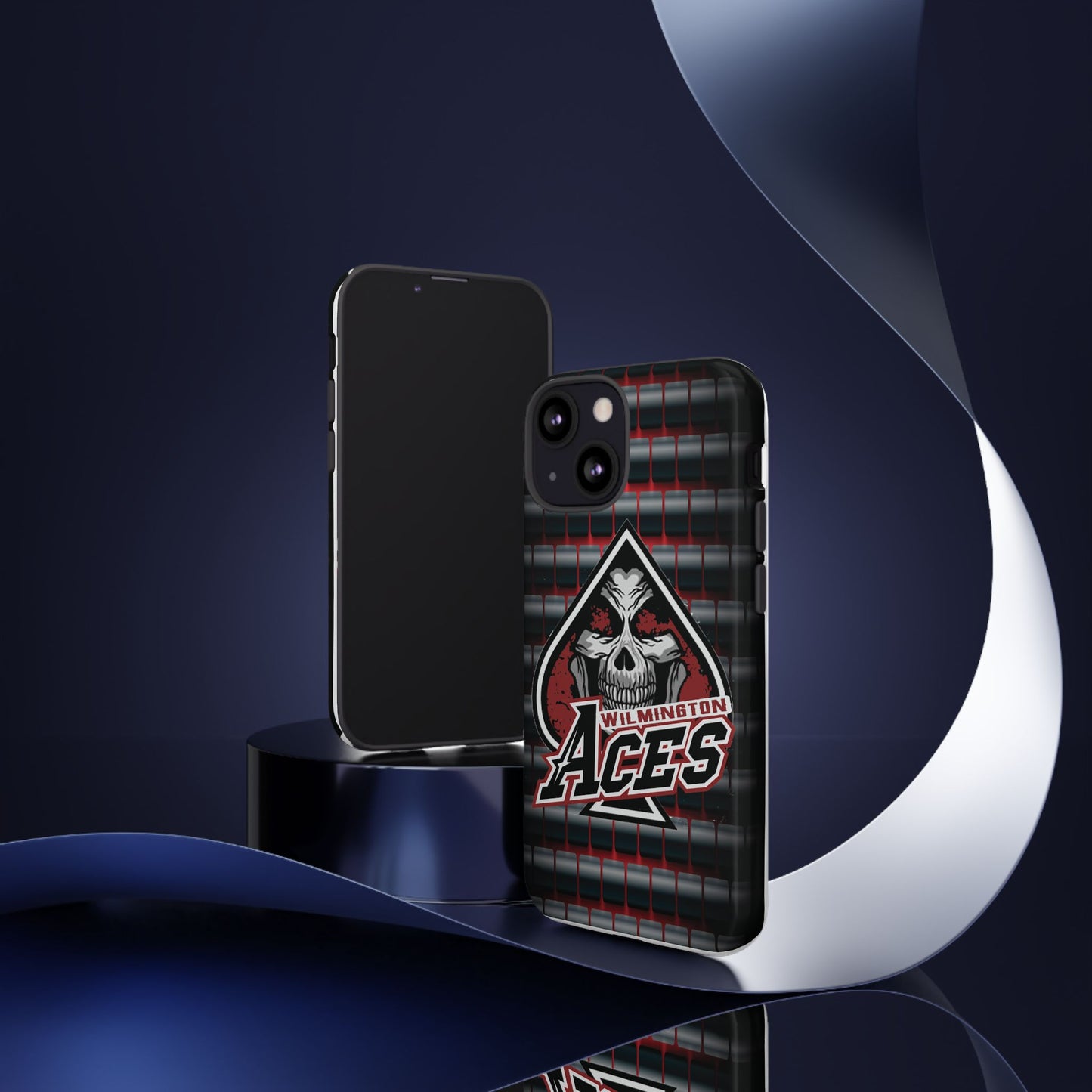 Wilmington Aces Tough Case - Durable Phone Case with Skull Design