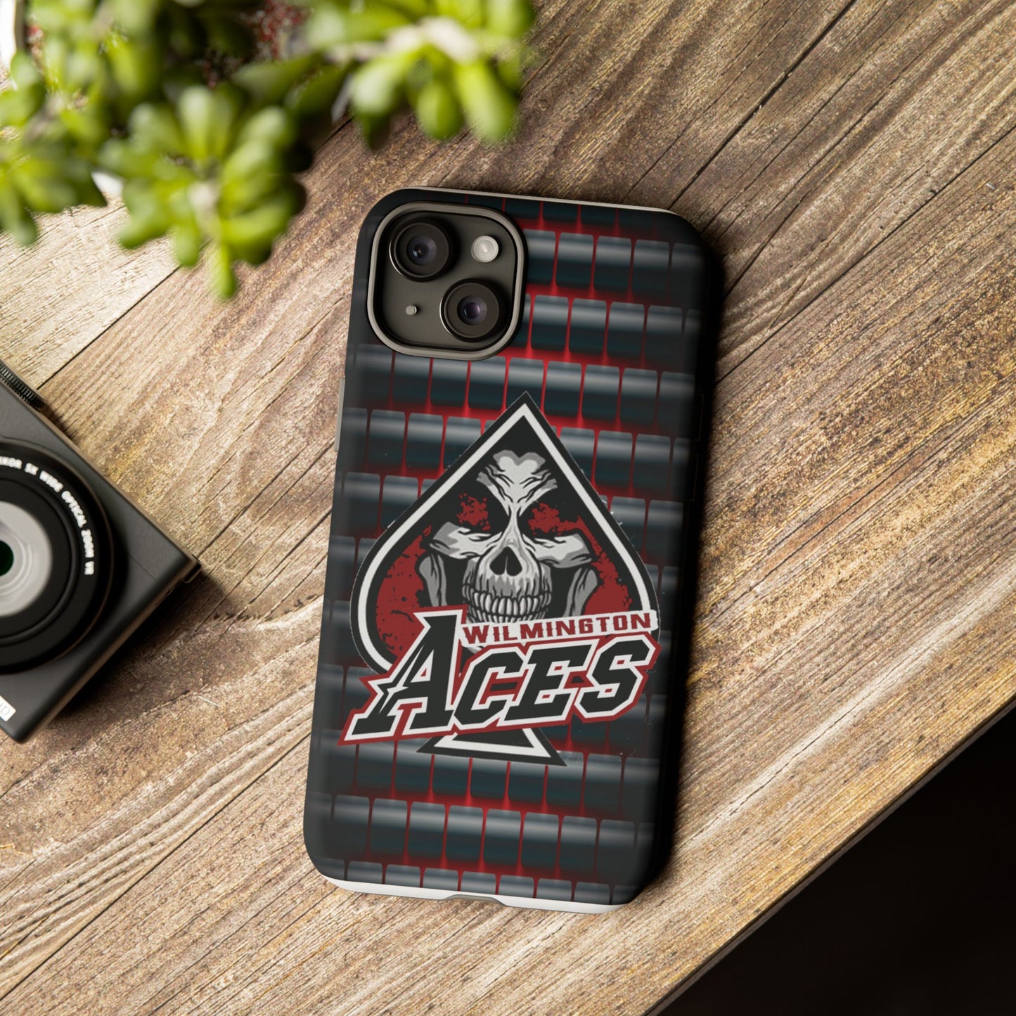 Wilmington Aces Tough Case - Durable Phone Case with Skull Design