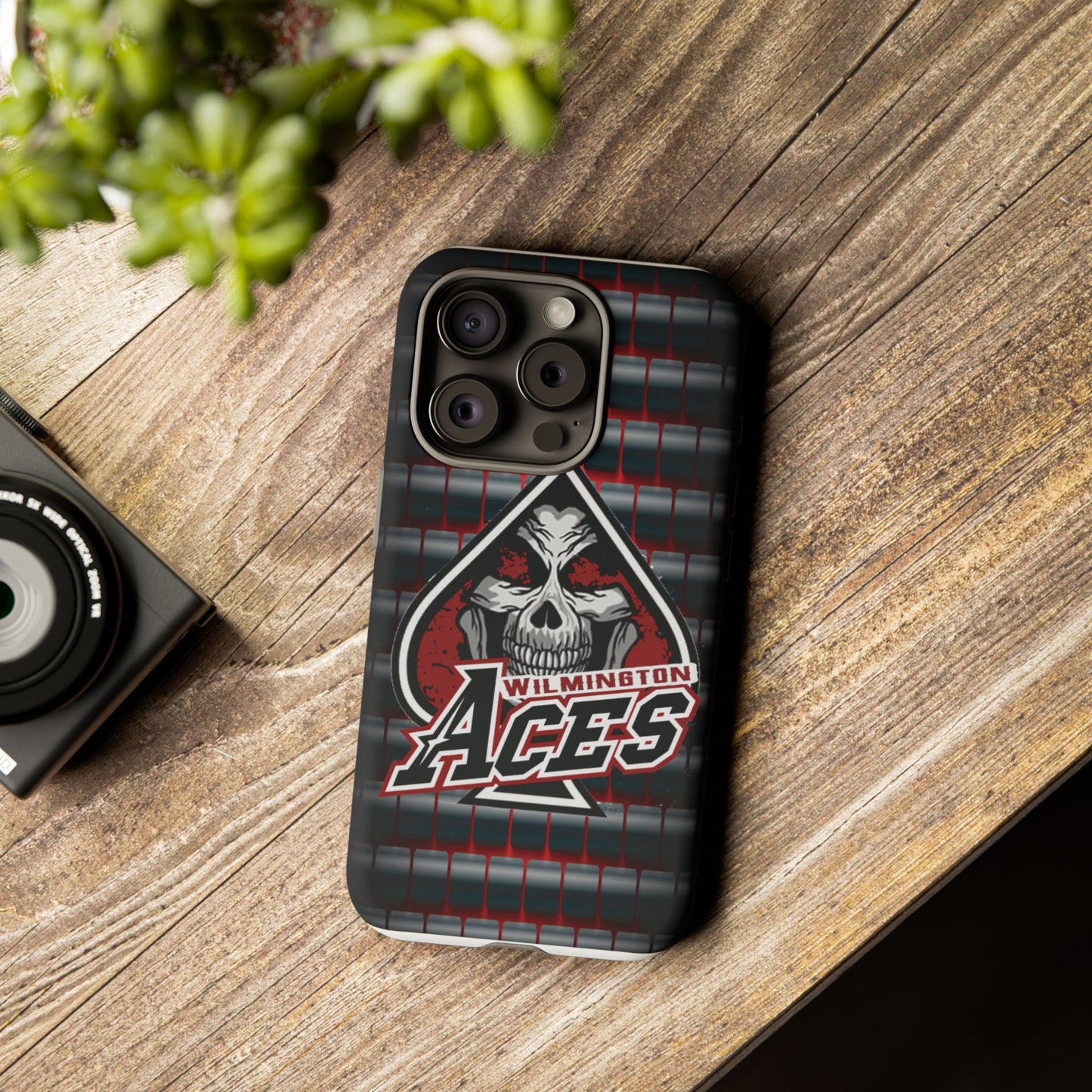 Wilmington Aces Tough Case - Durable Phone Case with Skull Design