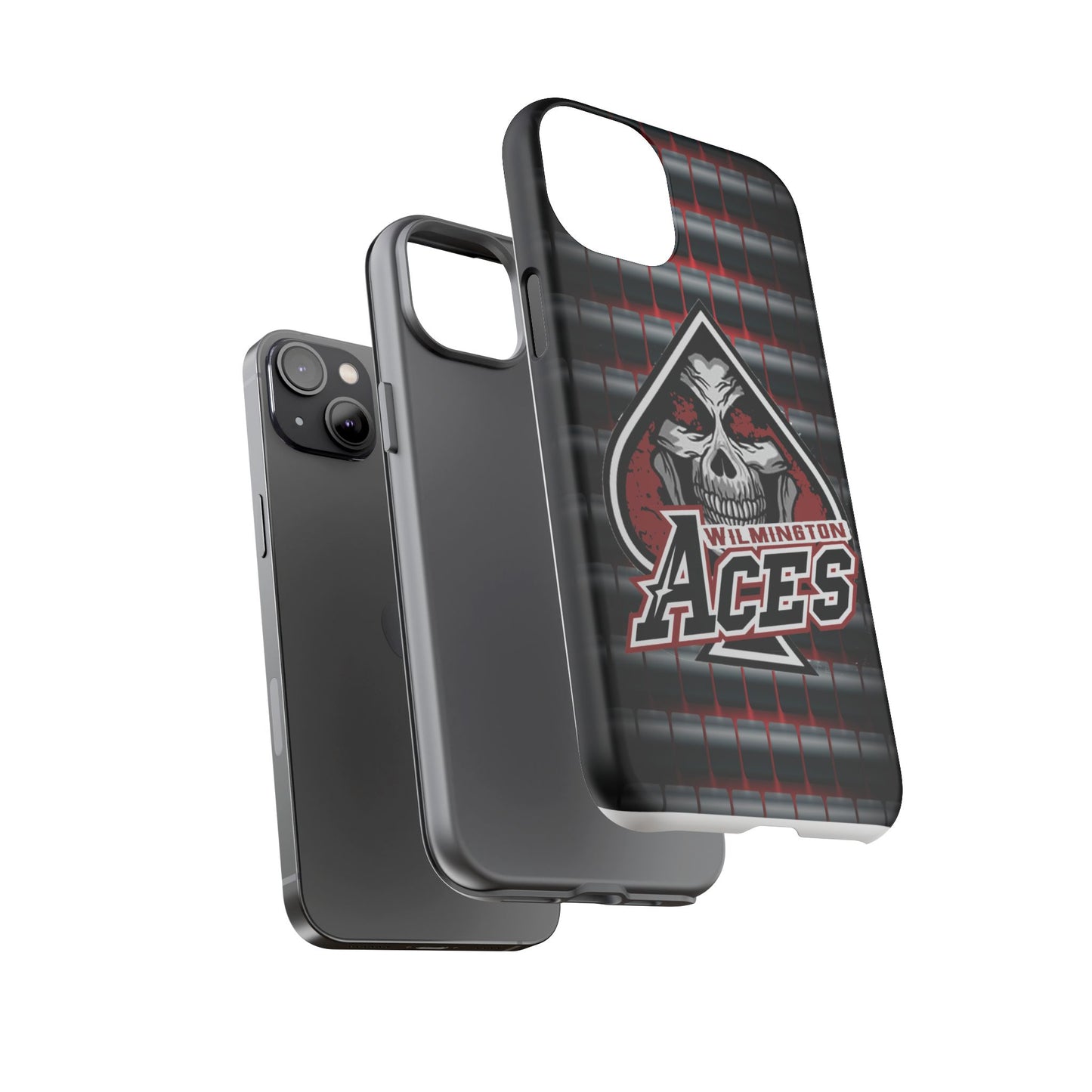 Wilmington Aces Tough Case - Durable Phone Case with Skull Design