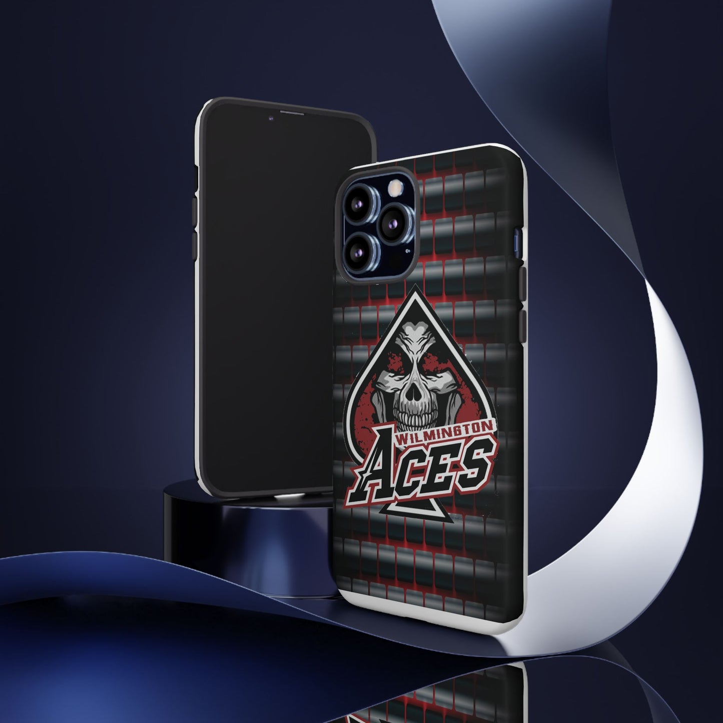 Wilmington Aces Tough Case - Durable Phone Case with Skull Design