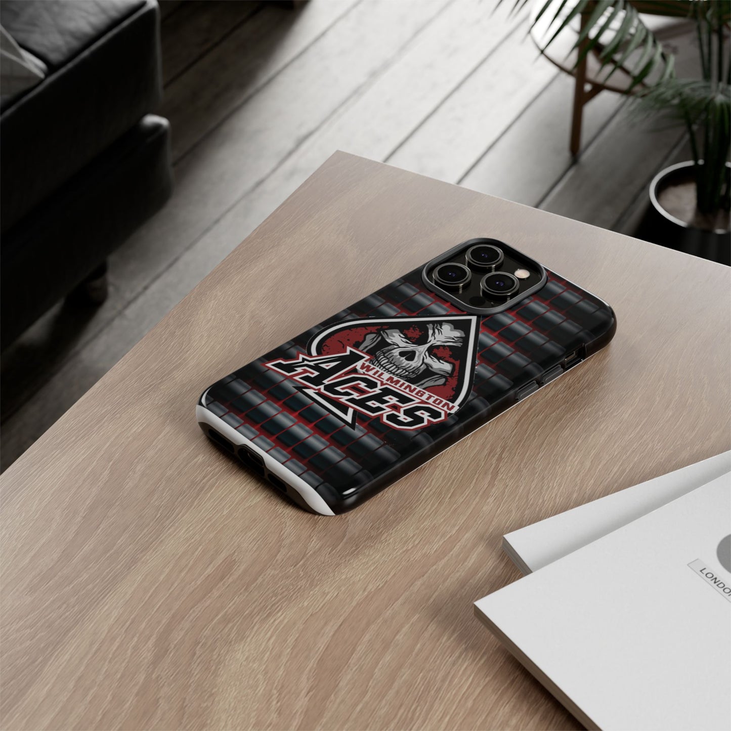 Wilmington Aces Tough Case - Durable Phone Case with Skull Design