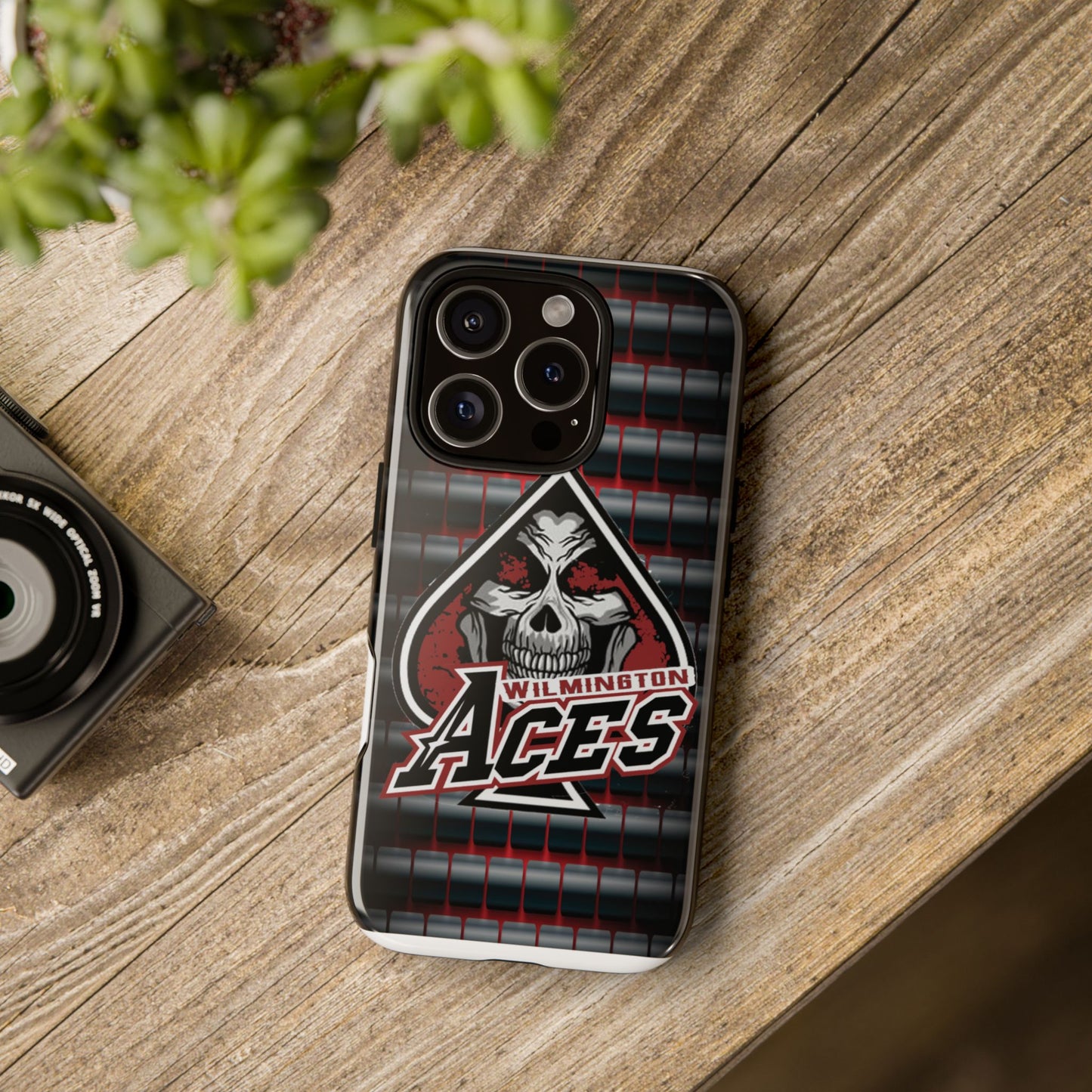 Wilmington Aces Tough Case - Durable Phone Case with Skull Design