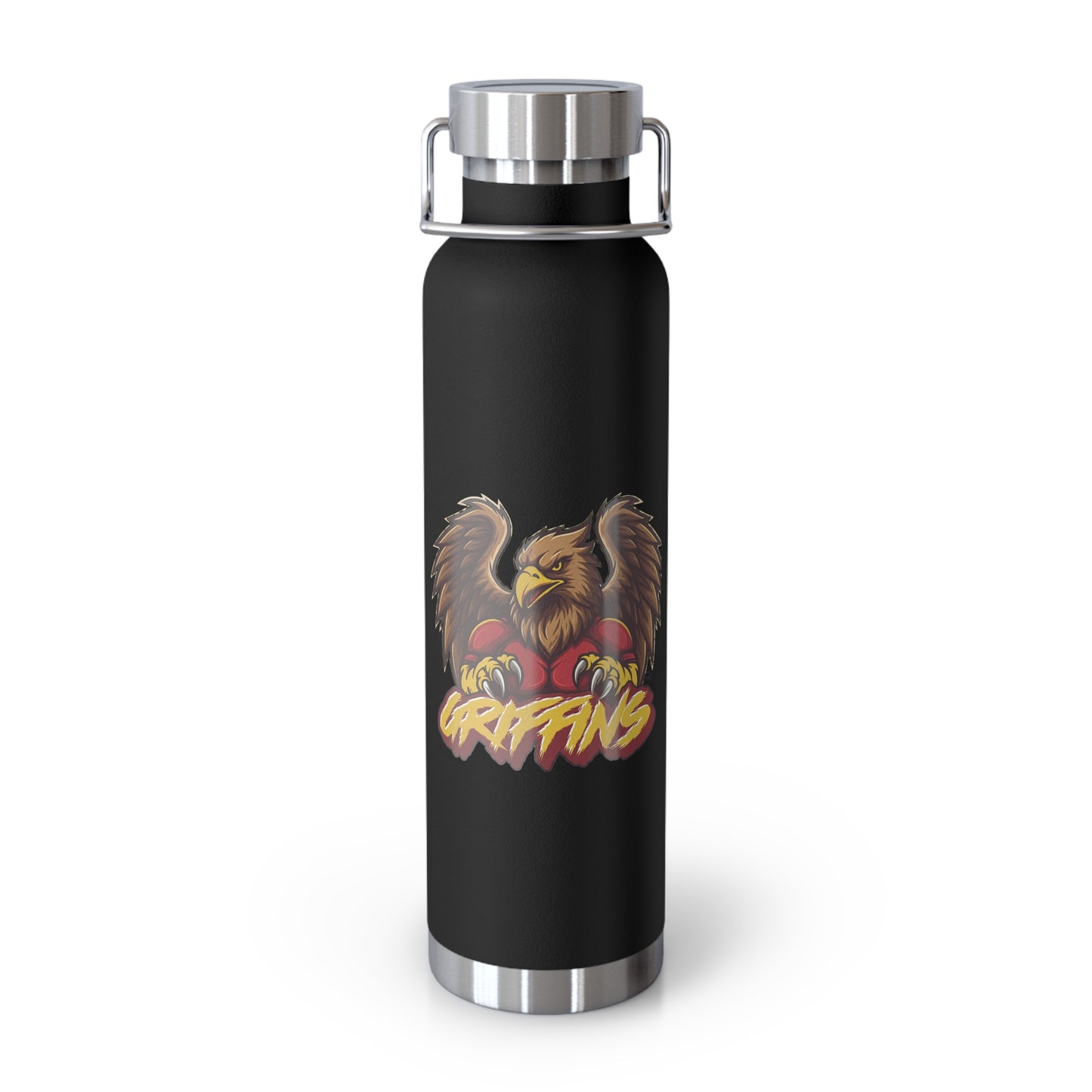 Griffins Insulated Water Bottle - 22oz Stainless Steel Flask