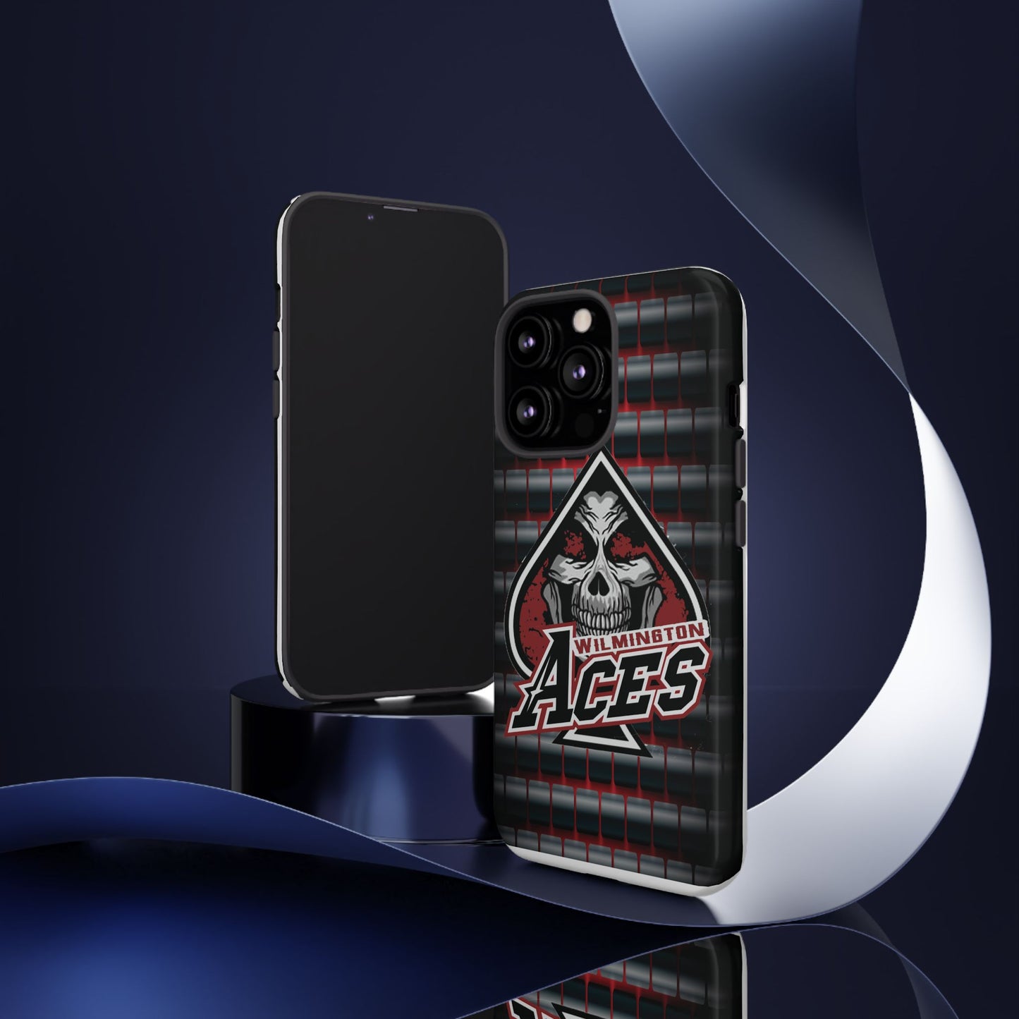 Wilmington Aces Tough Case - Durable Phone Case with Skull Design