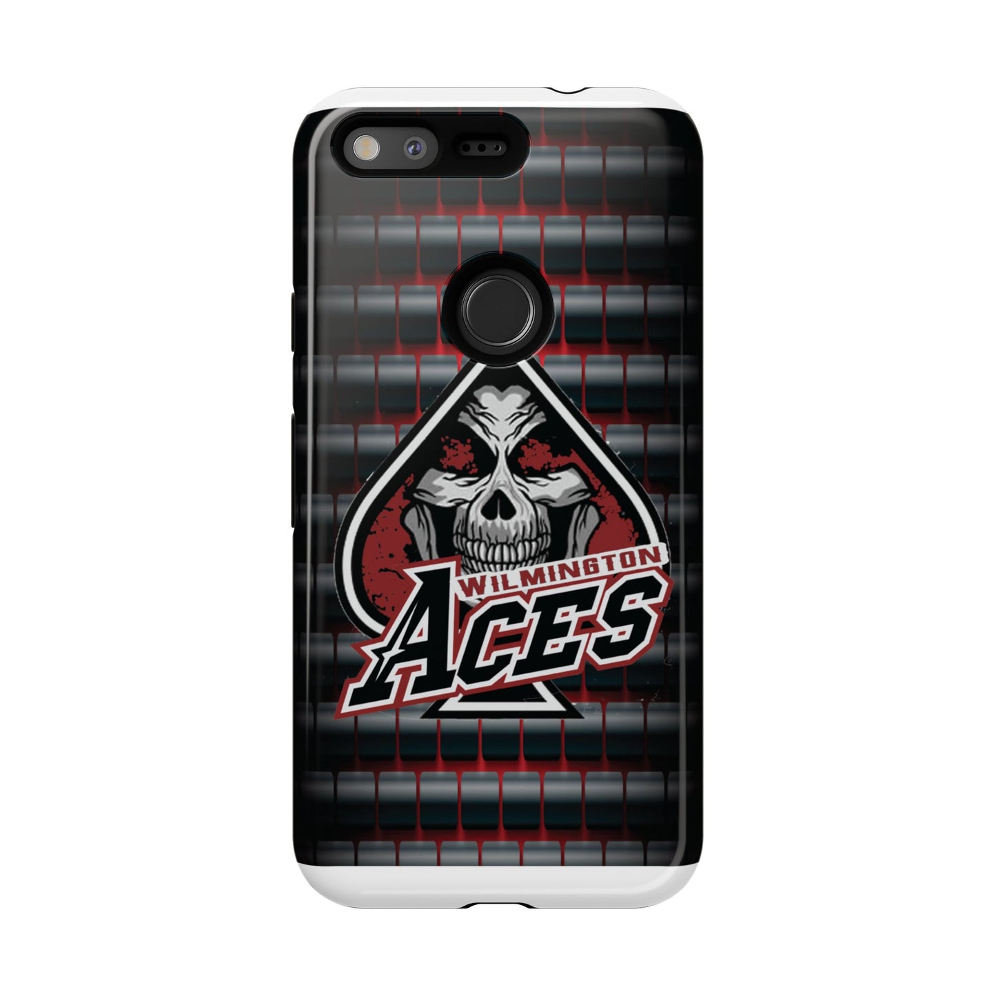 Wilmington Aces Tough Case - Durable Phone Case with Skull Design