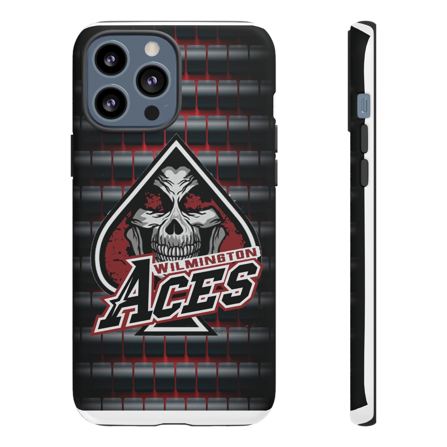 Wilmington Aces Tough Case - Durable Phone Case with Skull Design