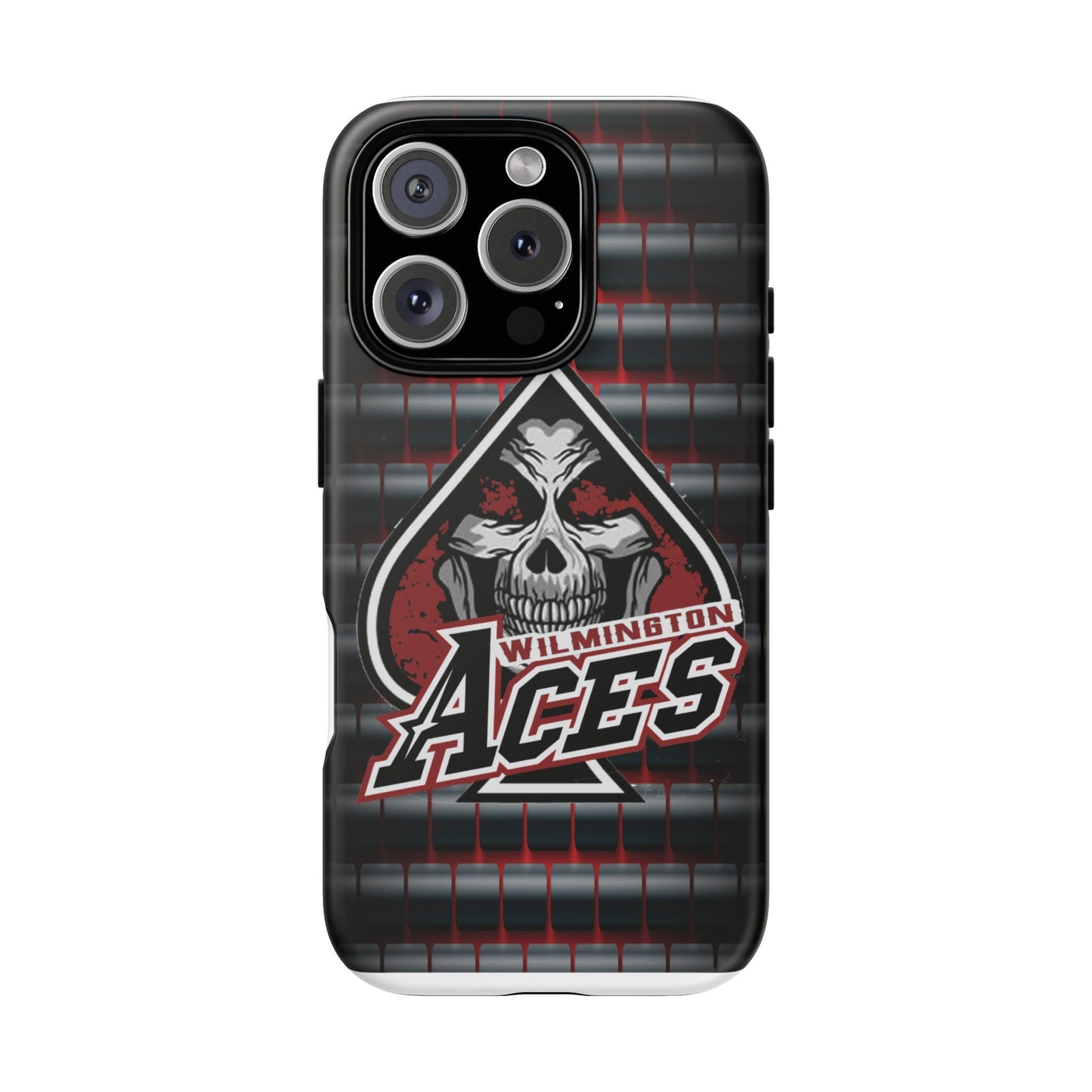 Wilmington Aces Tough Case - Durable Phone Case with Skull Design