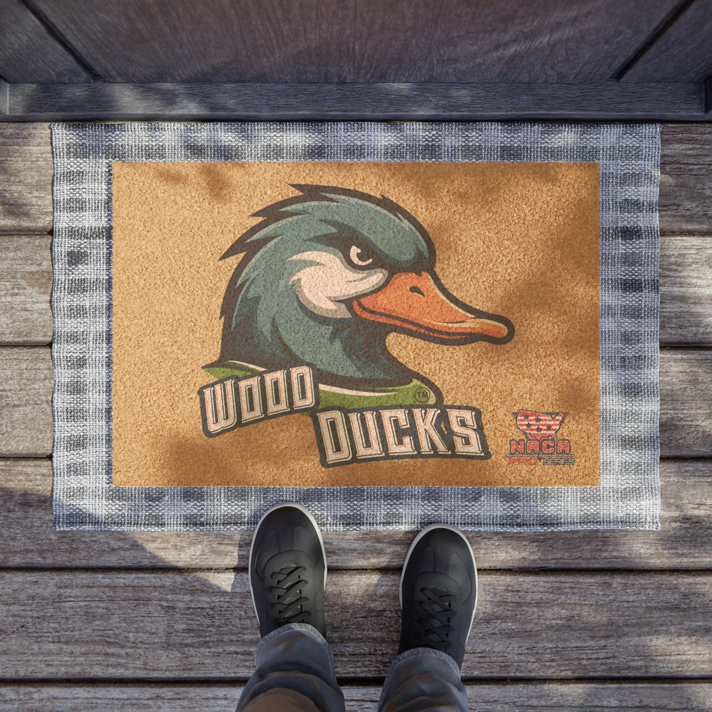 Wood Ducks Welcome Doormat - Sports Team Entrance Mat