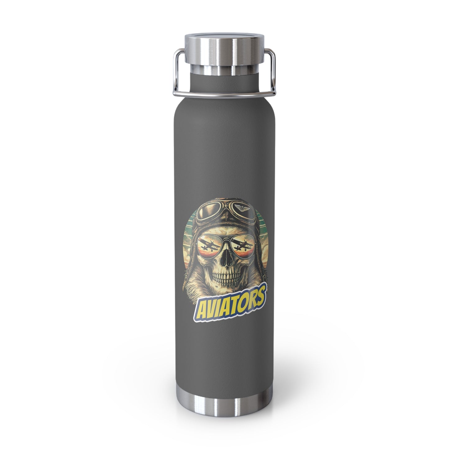 Aviators Insulated Water Bottle - 22oz Stainless Steel Flask