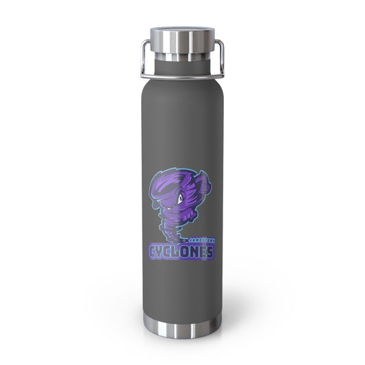 Cyclones Insulated Water Bottle - 22oz Stainless Steel Flask
