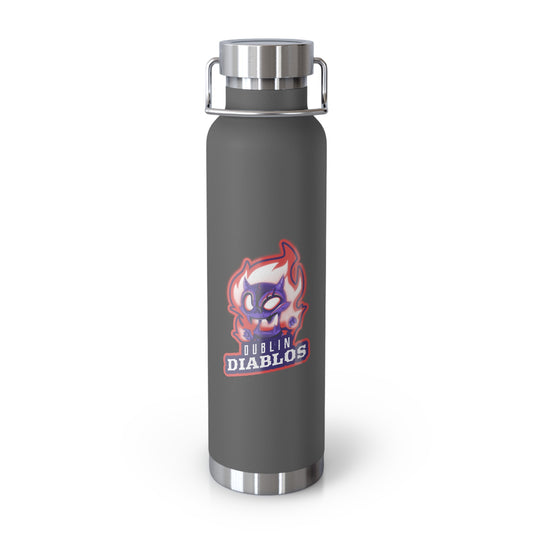 Diablos Insulated Water Bottle - 22oz Stainless Steel Flask